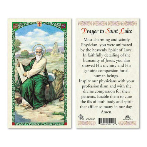 Heiligenkarte des Hl. Lukas - 25er Pack