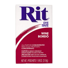 Monikyttinen tiiviste Rit Dye Powder Single Pack vaatteiden sisustukseen ja askarteluun - viini