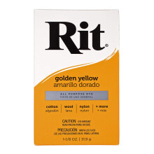 Monikyttinen tiiviste Rit Dye Powder Single Pack Clothing D?cor and Crafts - Golden Yellow