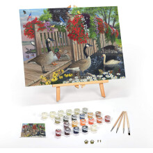 Ledgebay DIY Paint by Numbers-s?t til voksne Indrammet l?rred Begynder til avanceret Paint by Numbers-s?t indeholder akrylmalingss?t til bordplad