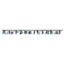 Marvel Avengers Powers Unite Jumbo Letter Banner Kit - 5,75 hvelykes (2 db-os csomag) - Tbbsznu papr boldog szletsnapi parti dekorci