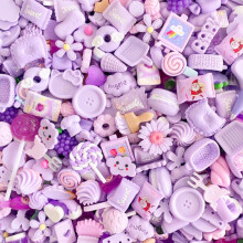 Halloluck 50 stuks Slime Charms Pasen DIY Craft Making Hars Sieraden Maken Kit Hars Plaksteen Slime Kralen Maken Benodigdheden voor DIY Scrapbook