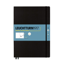 Leuchtturm1917 - Quaderno da disegno Master A4 con copertina rigida (nero) - 112 pagine di carta da 150 g/m?