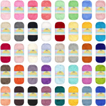 JubileeYarn Dejligt fint garn - 50 g/n?ste blonde bambus - Variety Pack - 12 n?gler