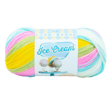 Lion Brand Yarn Ice Cream Baby Garn, Bunny Tracks, 1 Knäuel