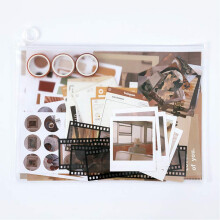 ZDOLAKIDS Kawaii Scrapbooking Materiales Adhesivo Washi Tape Set Evening Sight Street Building DIY Decoraciσn Calcomanνas para Scrapbook Journali