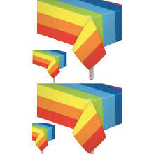 Oojami 4 Pack Rainbow Table Cover Rainbow Theme Pytliina Juhlatarvikkeet Ihanteelliset syntympivjuhliin Carnival Baby Shower Pytliina