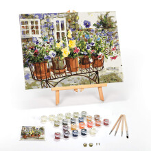 Ledgebay DIY Paint by Numbers kszlet felnotteknek keretezett vszon kezdotol a haladig Paint by Numbers kszletek Akril festkkszlet ecsetet s as