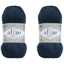 Alize Diva-garn H?ndstrikkegarn 100 % mikrofiber akrylgarn Alize Diva-tr?d med silkeeffekt H?klet kunst blondeh?ndv?rk Lot af 2 n?gler 200gr 767