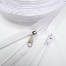10 yards bulkritsen #3 nylon spiraalritsen op maat gesneden met 15 stuks auto-lock ritsschuifregelaars en 10 stuks zilveren trekjes voor naai-amb
