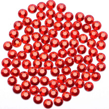 3000 kappaletta Hot Fix Glass Flatback strassit HotFix Round Crystal Gems (vaaleanpunainen SS10)