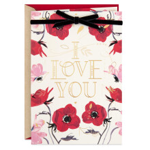 Hallmark Kort till Kärleken (Jag Älskar Dig, Blommor)