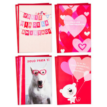Hallmark Vida Spanska Alla Hjärtans Dag Kort Assortiment för Barn, 8 Kort med Kuvert (Feliz Día de San Valentín)