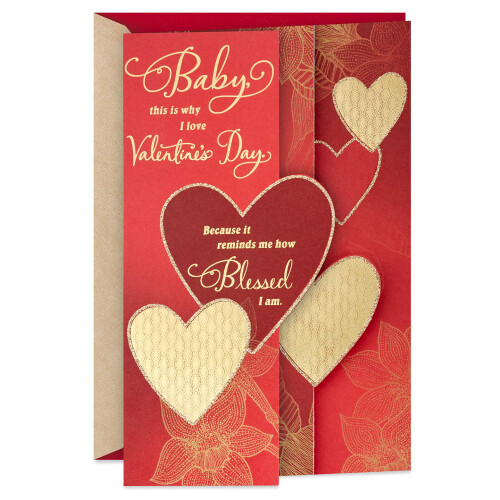 Hallmark Mahagoni-Valentinstagskarte fr Ehemann oder Freund (How Blessed I Am)