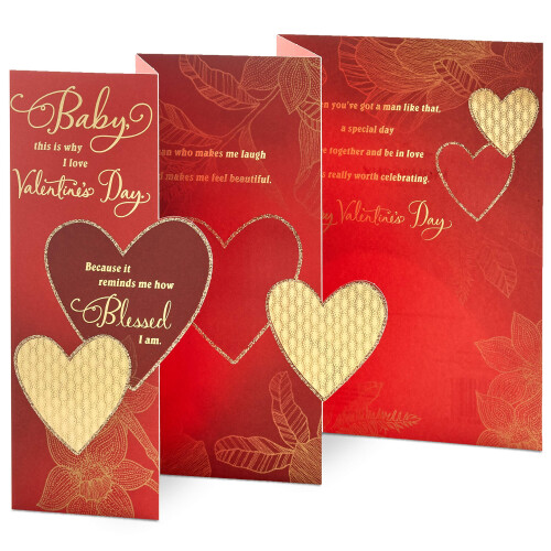 Hallmark Mahagoni-Valentinstagskarte fr Ehemann oder Freund (How Blessed I Am) 1
