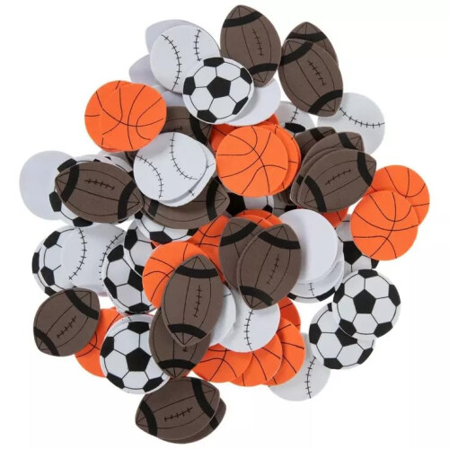 Mini Sportsbolde Skum Sticker S?t - 100 stk