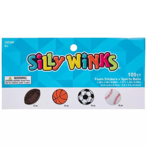 Mini Sportsbolde Skum Sticker S?t - 100 stk 1
