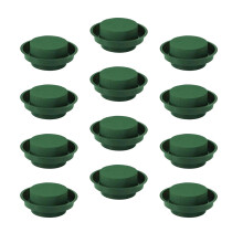 12 blumenarrangement-set, runde schale grün, tischdekoration