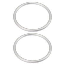 2Stk Wickeltuch Trage Ring Baby Aluminium Silber Praktisches Zubehör