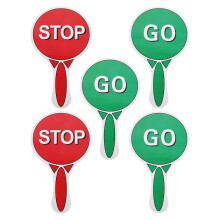 5St Doppelseitige Stoppschild Für Kinder Verkehrssicherheit Spiele