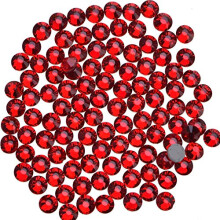 400 kappaletta Hot Fix Glass Flatback strassit HotFix Round Crystal Gems (Light Siam SS30)