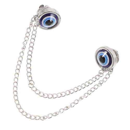 modischer evil-eye-kragenclip für herren, pin-clip für anzug oder hemd