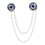 modischer evil-eye-kragenclip für herren, pin-clip für anzug oder hemd 2