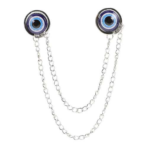 modischer evil-eye-kragenclip für herren, pin-clip für anzug oder hemd 1