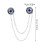 modischer evil-eye-kragenclip für herren, pin-clip für anzug oder hemd 9