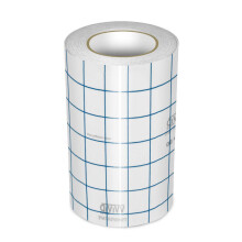 VViViD Vinyl Transfer Tape Rulle klar med bl?t justeringsgitter p?f?ringstape til skilte H?ndv?rk Decals Medium tack (6in x 50ft)