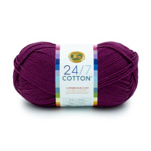 Lion Brand Garn Lightweight 24/7 Baumwollgarn zum Stricken, Häkeln und Basteln, Rote Beete, 1 Packung