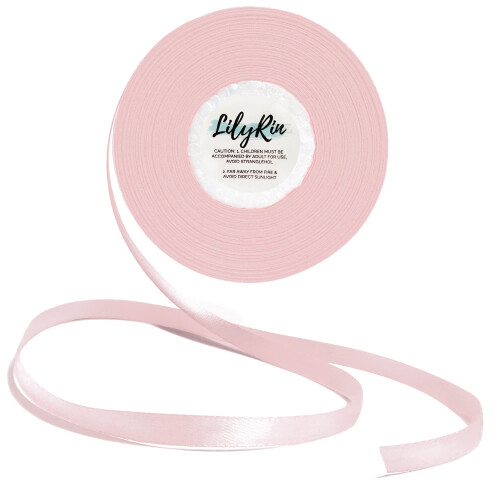 Ροζ Σατέν Κορδέλα 1/4 ίντσας 36 γιάρδες για Scrapbooking, Γάμο, Στολισμό