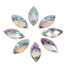 Teardrop Rhinestones 500 stykke AB Rhinestone Flatback Rhinestones Heste ?jenform H?ndv?rkskrystaller til halsk?de Ringe T?j Brudekjole dekoratio