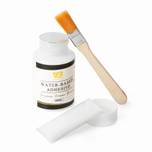 Forgyldningskl?bes?t Guldbladsark Lim Guldfoliemaling til h?ndv?rk Epoxyharpiks Glas Tr?brug (90 ml + b?rste + handsker