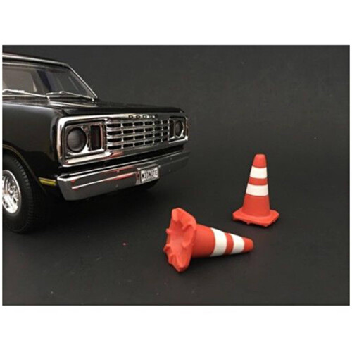 Coni stradali American Diorama Set di 4 accessori per modelli 1:24