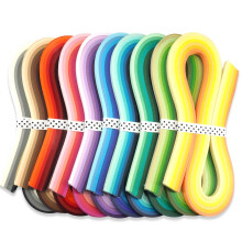 Set di strisce per quilling di carta multicolore JUYA 60 colori 10 confezioni 54 cm di lunghezza, larghezza della carta 7 mm (0,28 pollici)
