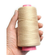 Luwigs Webgarn, beige, 100 % Polyester, fr die Herstellung von Percken, Nhen, Haareinschlag, Haarverlngerung, 1 Stck (1 Stck Beige)