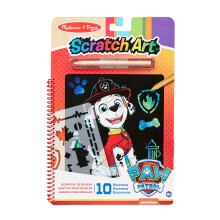 PAW Patrol Scratch Art Pad - Marshall Colour Reveal Travel Activity Pad