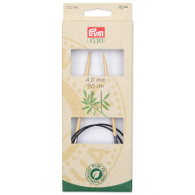 Prym 32"""" (80 cm) Rundstricknadeln aus Bambus, US 6 (4 mm)