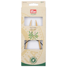 Prym 24"""" (60 cm) Rundstricknadeln aus Bambus, US 8 (5 mm)