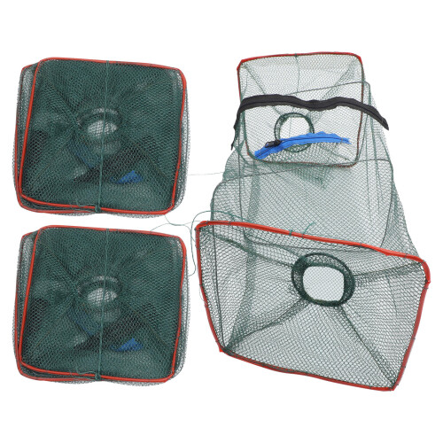 3er-pack zusammenklappbare outdoor-krabbenfalle mit hummerköder