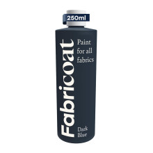 Fabricoat - Peinture en tissu pour meubles - 8,5 oz / 250 ml Bleu fonc - Restaurez ou changez la couleur des canaps, des chaises, des tissus d'