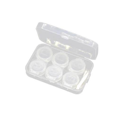 3Pcs Suporte Lentes Transparente com Pinça e Bastão Sucção