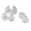 3Pcs Suporte Lentes Transparente com Pinça e Bastão Sucção 3