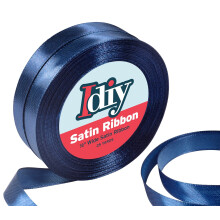Satinband (1/2", 50 Yards) ohne Draht, DIY Basteln, Geschenkverpackungen, Hochzeitsdeko