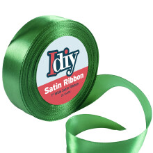 Satinband (2,5 cm, 25 Yards), ohne Draht, fr Heimwerker, Kunst und Handwerk, Geschenkverpackung, Krbe, Hochzeitsdekoration, Nhprojekte, Party, dek