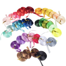 Satin Ribbon 36 Pack (1/4", 5 Yards Each) No Wire, DIY Arts & Crafts, Gift Wrapping Baskets, Wedding Decor, Sewing Projects, Party Favor Embellishment