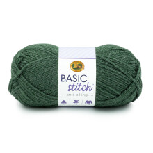 Lion Brand Yarn Basic Stitch Anti-Pilling Garn für Häkeln, Stricken und Basteln, Pine Heather, 1 Packung