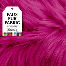 FabricLA Tissu en fausse fourrure par The Yard  Fourrure artificielle  365,2 x 152,4 cm de large  Tissu en fourrure pour travaux manuels, proj