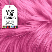 FabricLA Tissu en fausse fourrure par The Yard  Fourrure artificielle  365,2 x 152,4 cm de large  Tissu en fourrure pour travaux manuels, proj